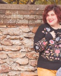 Pull brodé et jupe à festons — Shein fête ses 10 ans