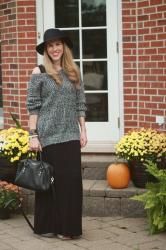 Layering a Maxi Dress for Fall 