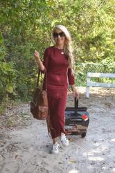 Hurricane Michael Donation & Fun Travel Bags and Cozy Dress