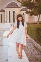 White Linen Dress