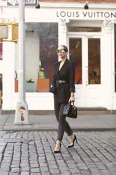 Boyfriend Blazer & Vintage Chanel Belt