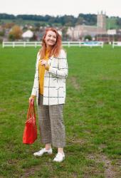 Pattern Mixed Checks With Orange and Yellow in Autumn #iwillwearwhatilike