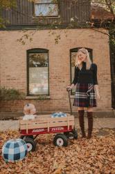 How to Paint Gingham Pumpkins