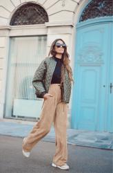 corduroy pants + puffer coat