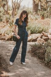 A Denim Jumpsuit with a French Twist