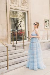 Tiffany & Co. Paper Flowers and a MARGIT DAVID Ball Gown