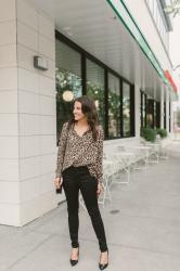 Leopard Print Blouse Under $50