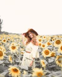 YELLOW DRESS - SUNFLOWERS