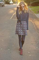 WEARING A FALL DRESS AS A SKIRT + LINK UP