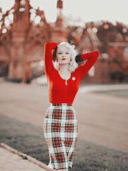 Sweater Girl || SIL Red Cardi Part One