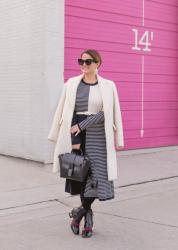 Styling a Stripe Midi Sweater Dress Three Ways