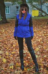 blue parka jacket