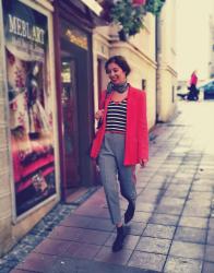 Red blazer