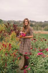 A Plaid Tweed Shirtdress For Fall