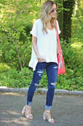 STYLING DISTRESSED DENIM FOR ALL SEASONS