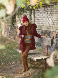 Burgundy Winter Jacket