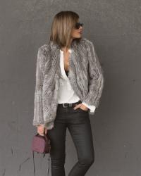 Fur Jacket & Bandolera