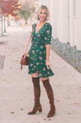 Beautiful Green Mini Dress + Why I Bought an Apple Watch