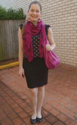 Printed Tops, Black Pencil Skirts and Balenciaga Day Bags