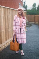 A Pink Check Coat With a Touch of Parisian Chic (and New Hair) #iwillwearwhatilike