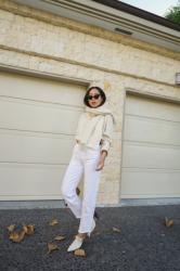 How to Wear White Jeans in the Fall