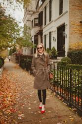 Herringbone Wool Trench on Sale