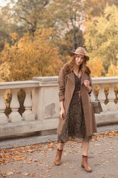 Autumn silk dress