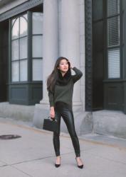 Faux Leather Pants Styled 2 Ways