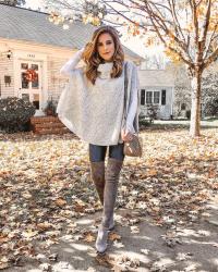 The Affordable Sweater Poncho Only $30...