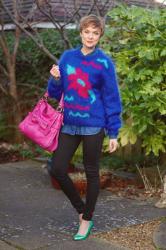Wearable but BOLD Vintage 80's Outfit I Statement Knits 