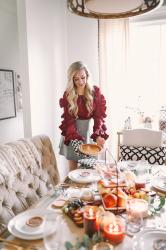 The Perfect Thanksgiving Tablescape + Holiday Hosting Tips