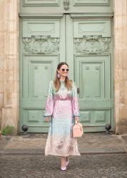 My Favorite Sequin Ombre Dress in Paris