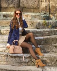 PLAID BLAZER