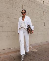 White Jeans and Snakeskin Boots