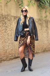 Leopard skirt
