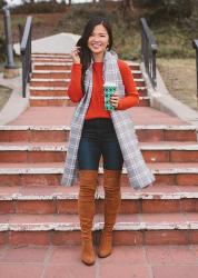 Red Sweater & OTK Boots