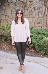 Spanx Faux Leather Leggings 