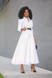 Tea Length Shirt Dress