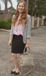 Printed Tanks and Pencil Skirts For The Office With Rebecca Minkoff MAM Bag