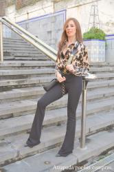 CAMISA LEOPARDO Y PANTALON FLARE