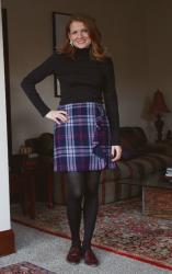A Pretty Plaid Skirt for Work