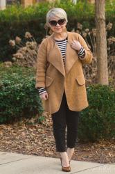 Cozy Camel Waterfall Cardigan