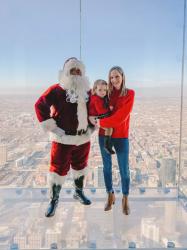 Meeting Santa on the Willis Tower Skydeck