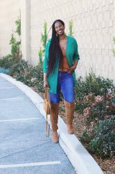 Shein Aqua Green Cardigan