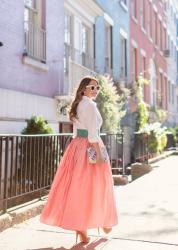 Carolina Herrera Pink Ball Skirt in Greenwich Village