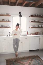 Cozy Loungewear // Fluffy Sweater + Petite Joggers