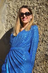 Blue Sequins Dress