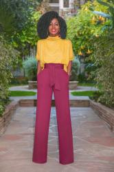 Slouchy Color Block Jumpsuit