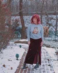 Velvet Maxi Skirt & Sweatshirt: The Danger Of Admiration