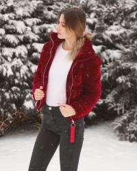 red velvet coat